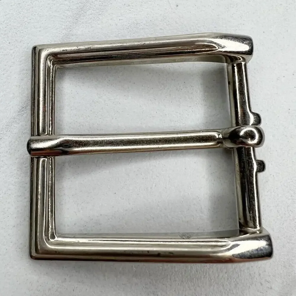 Silver Tone Simple Basic Belt Buckle